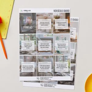 versículo diario febrero: imagen con cita inspiradora para cada día de febrero