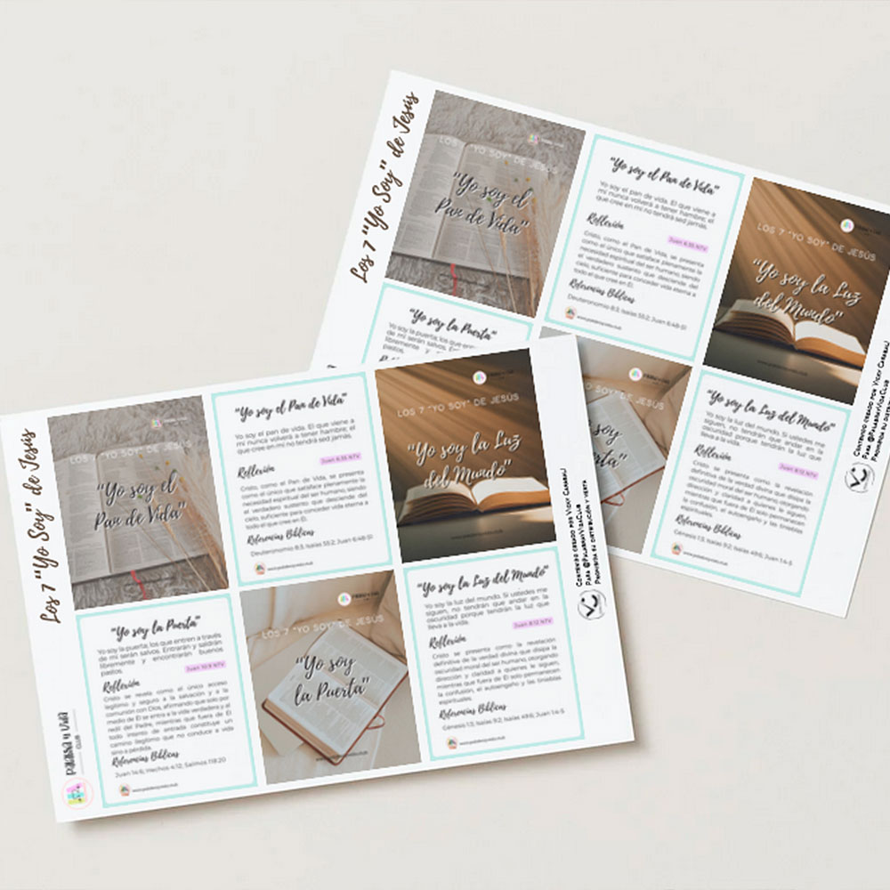 Los 7 "Yo Soy" de Jesús Tarjetas - Imagen 3