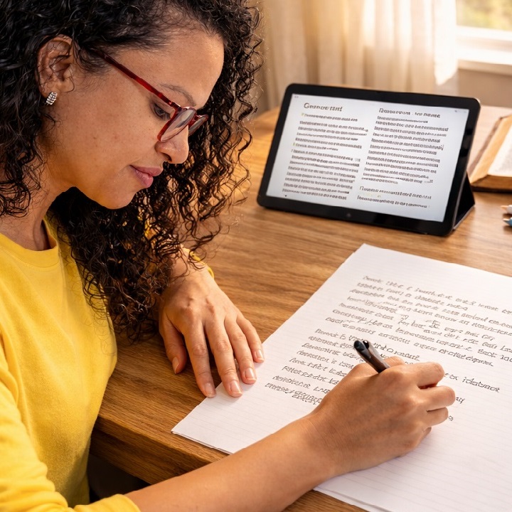 Como escribir la Biblia a mano