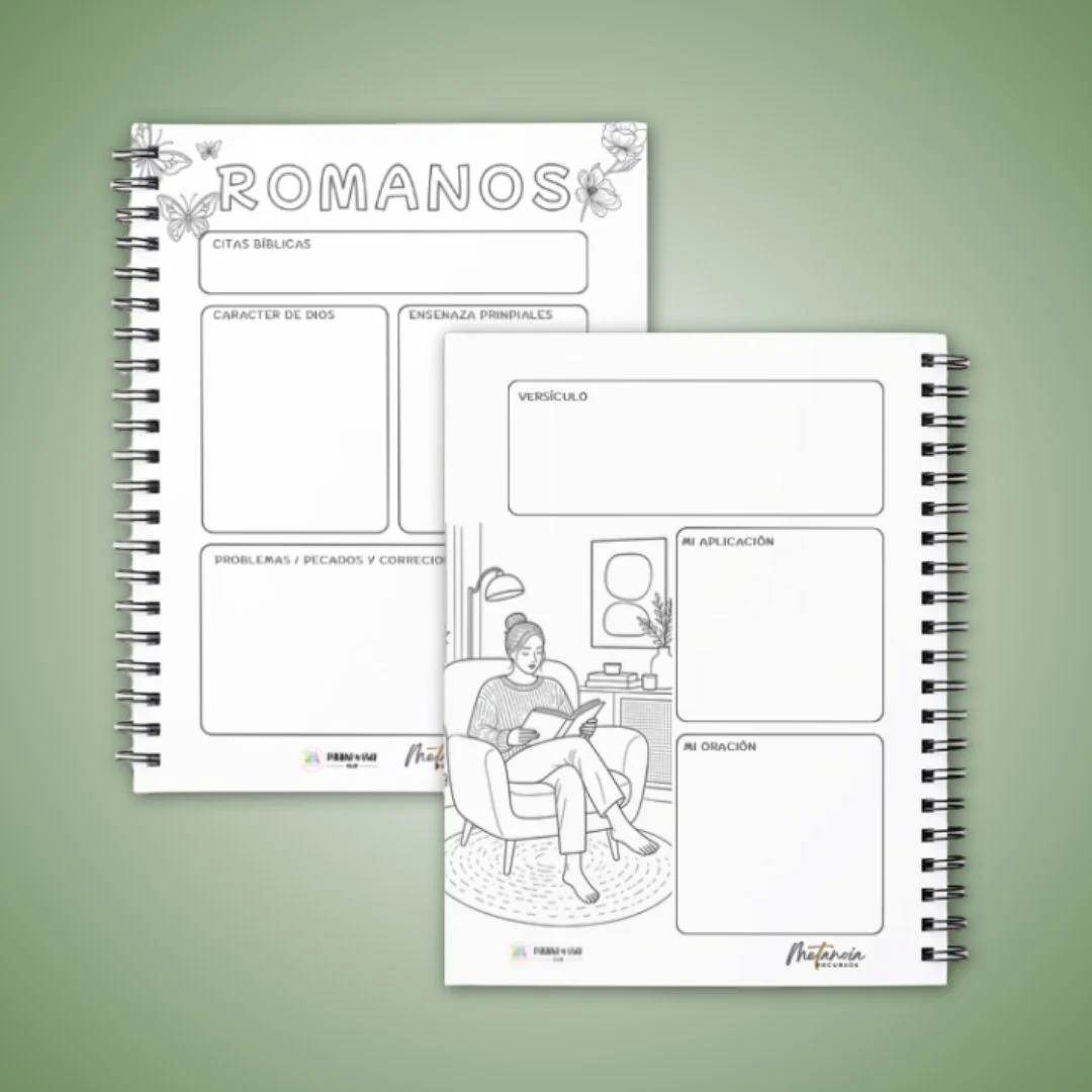Libreta para estudiar Cartas de Pablo: hojas para escribir reflexiones y aprendizajes