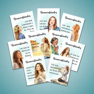 Tarjetas de las Bienaventuranzas para meditar la Palabra de Dios y las enseñanzas de Jesús